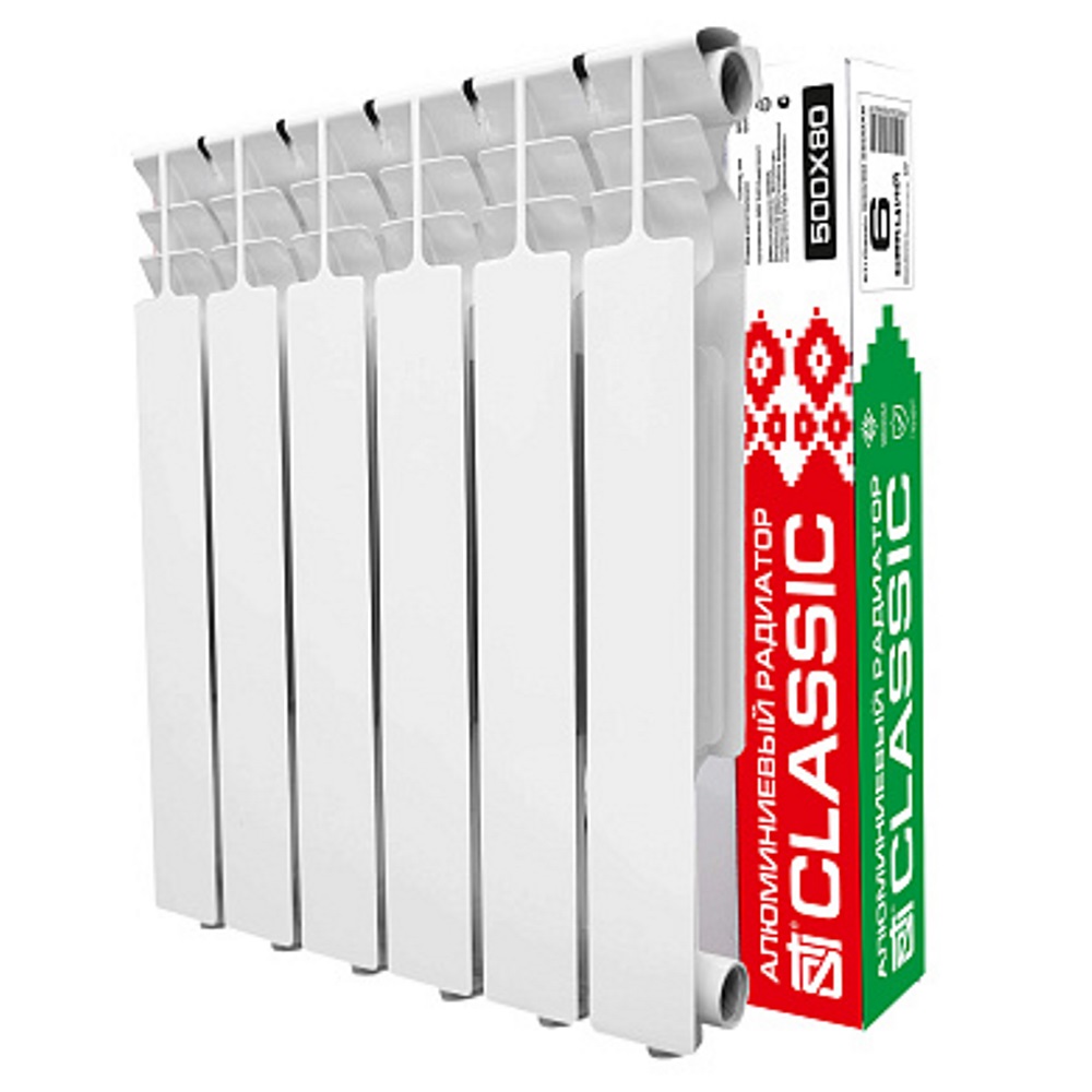 Алюминиевый радиатор STI Classic S500A Белый — изображение 3