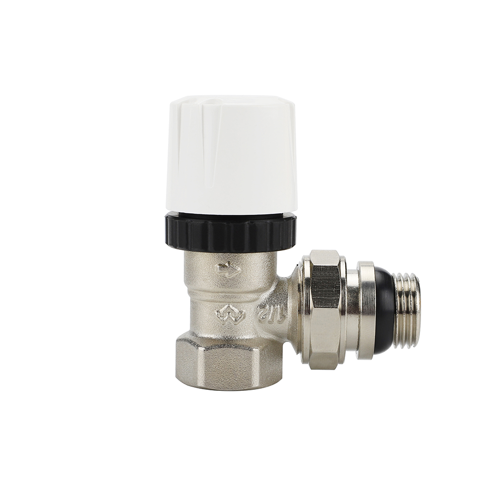 Термостатический радиаторный клапан Varmega VM104 угловой, с самоуплотняющимся полусгоном — изображение 2